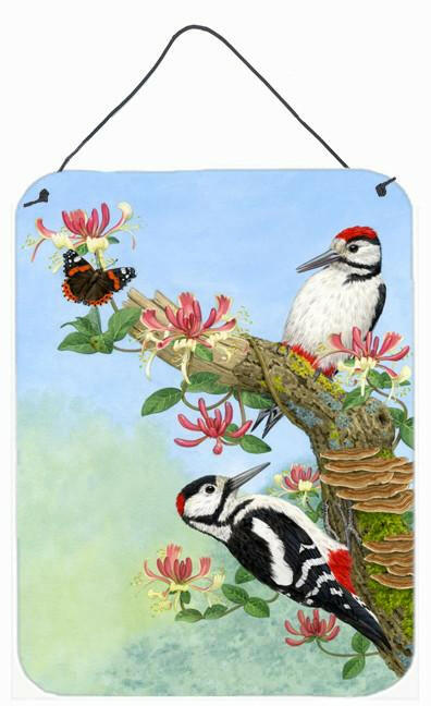 Woodpeckers Wall or Door Hanging Prints ASA2153DS1216 by Caroline's Treasures