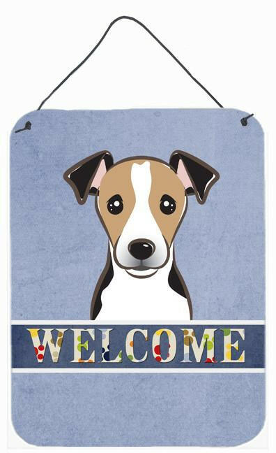 Jack Russell Terrier Welcome Wall or Door Hanging Prints BB1447DS1216 by Caroline&#39;s Treasures