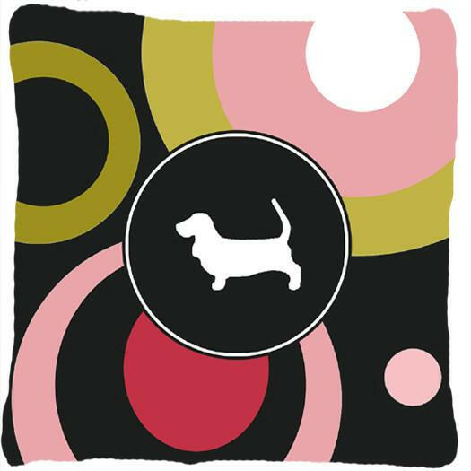 Basset Hound Decorative   Canvas Fabric Pillow by Caroline's Treasures