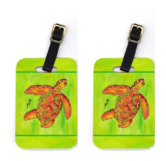 Pair of Turtle Luggage Tags by Caroline's Treasures