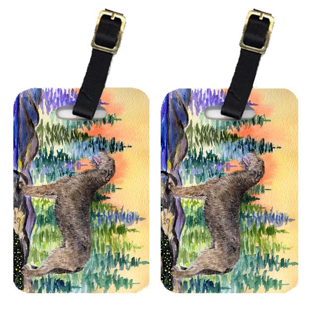 Pair of 2 Irish Wolfhound Luggage Tags by Caroline&#39;s Treasures