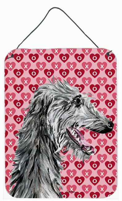 Scottish Deerhound Hearts and Love Wall or Door Hanging Prints SC9717DS1216 by Caroline's Treasures