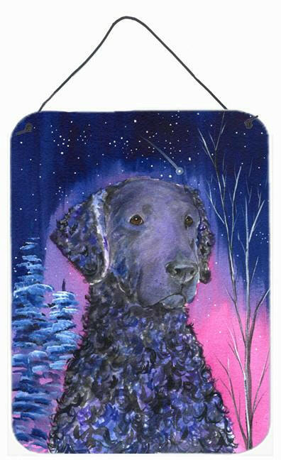 Starry Night Curly Coated Retriever Aluminium Metal Wall or Door Hanging Prints by Caroline&#39;s Treasures