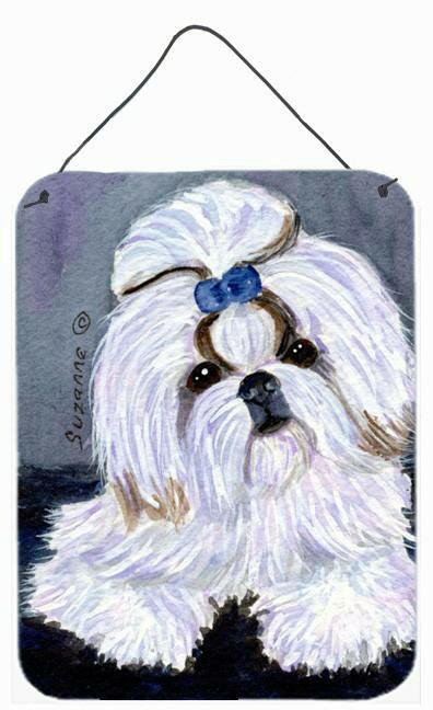 Shih Tzu Aluminium Metal Wall or Door Hanging Prints by Caroline&#39;s Treasures