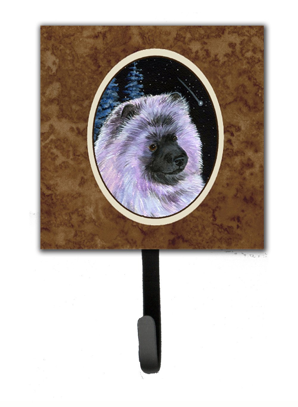 Starry Night Keeshond Leash Holder or Key Hook by Caroline's Treasures