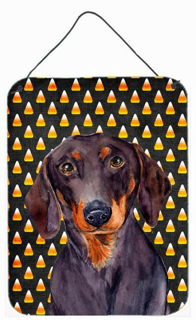 Dachshund Candy Corn Halloween Portrait Wall or Door Hanging Prints by Caroline's Treasures