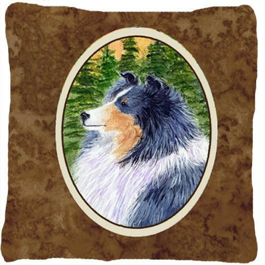 Sheltie Decorative   Canvas Fabric Pillow by Caroline's Treasures