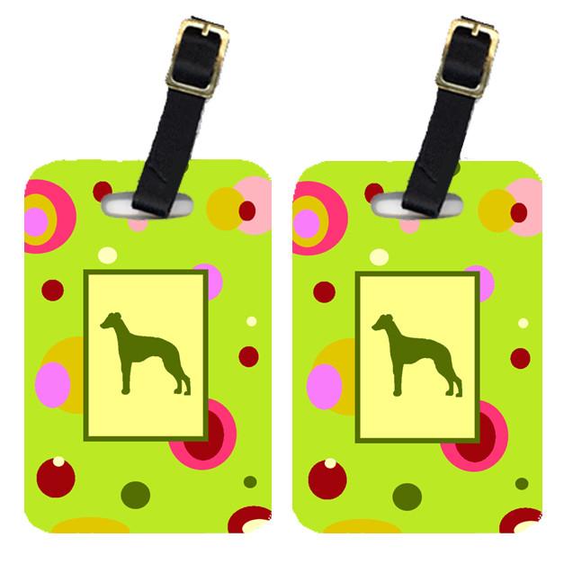 Pair of 2 Whippet Luggage Tags by Caroline's Treasures