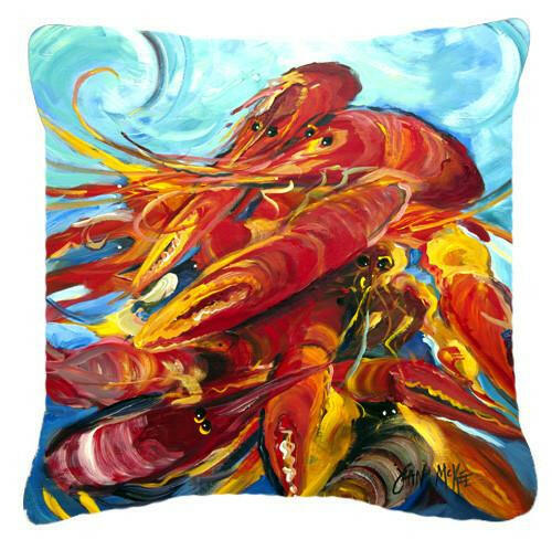 Crawfish Canvas Fabric Decorative Pillow JMK1264PW1414 by Caroline's Treasures