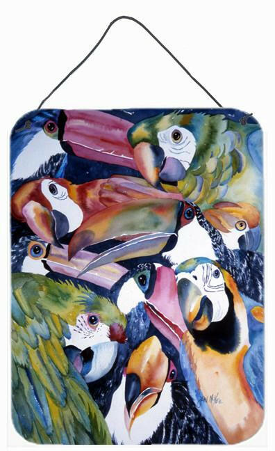 Parrots Wall or Door Hanging Prints JMK1192DS1216 by Caroline's Treasures