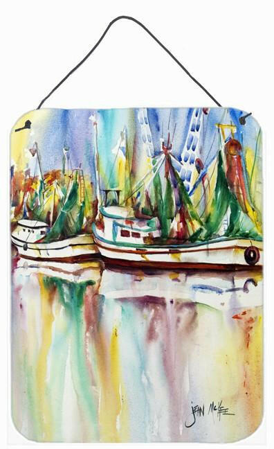 Ocean Springs Shrimp Boats Wall or Door Hanging Prints JMK1156DS1216 by Caroline's Treasures