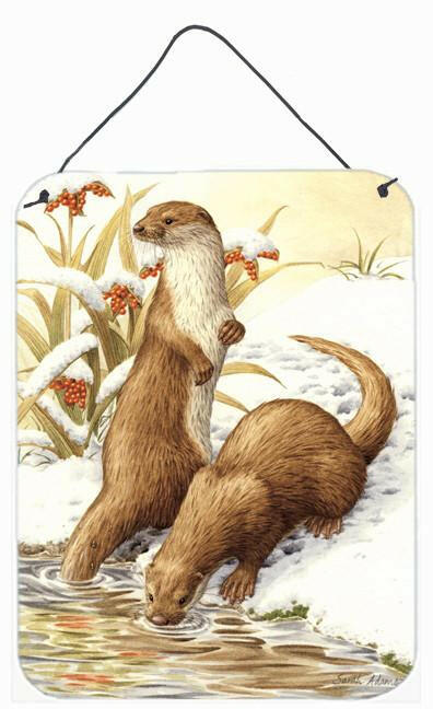 Otters & Gladon Irises Wall or Door Hanging Prints ASA2005DS1216 by Caroline's Treasures