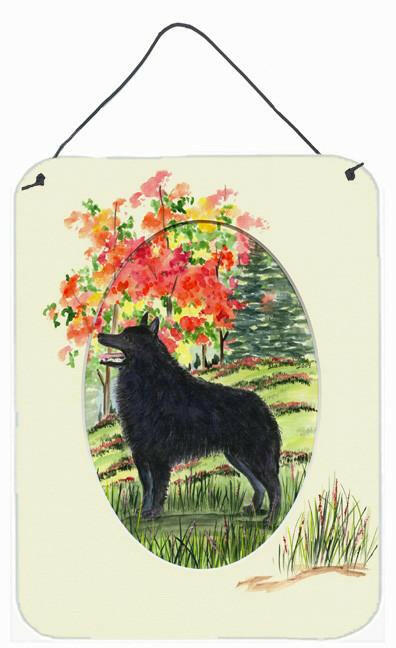 Schipperke Aluminium Metal Wall or Door Hanging Prints by Caroline's Treasures