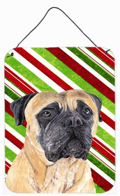 Mastiff  Holiday Christmas Aluminium Metal Wall or Door Hanging Prints by Caroline's Treasures