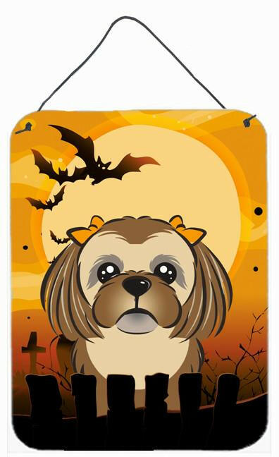 Halloween Chocolate Brown Shih Tzu Wall or Door Hanging Prints BB1807DS1216 by Caroline's Treasures