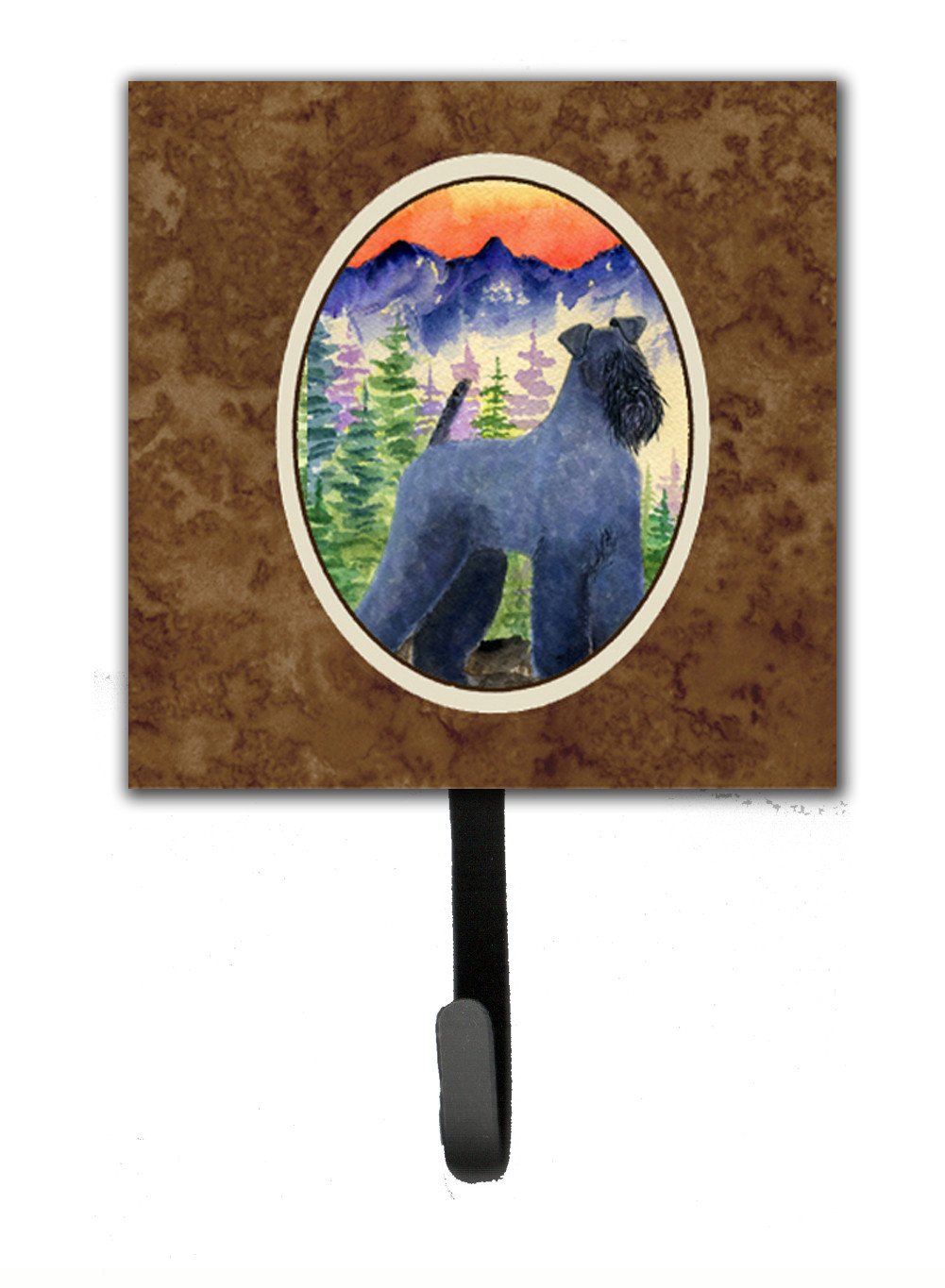 Kerry Blue Terrier Leash Holder or Key Hook by Caroline&#39;s Treasures