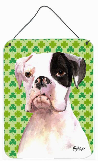 Cooper St Patrick&#39;s Day Boxer Aluminium Metal Wall or Door Hanging Prints by Caroline&#39;s Treasures