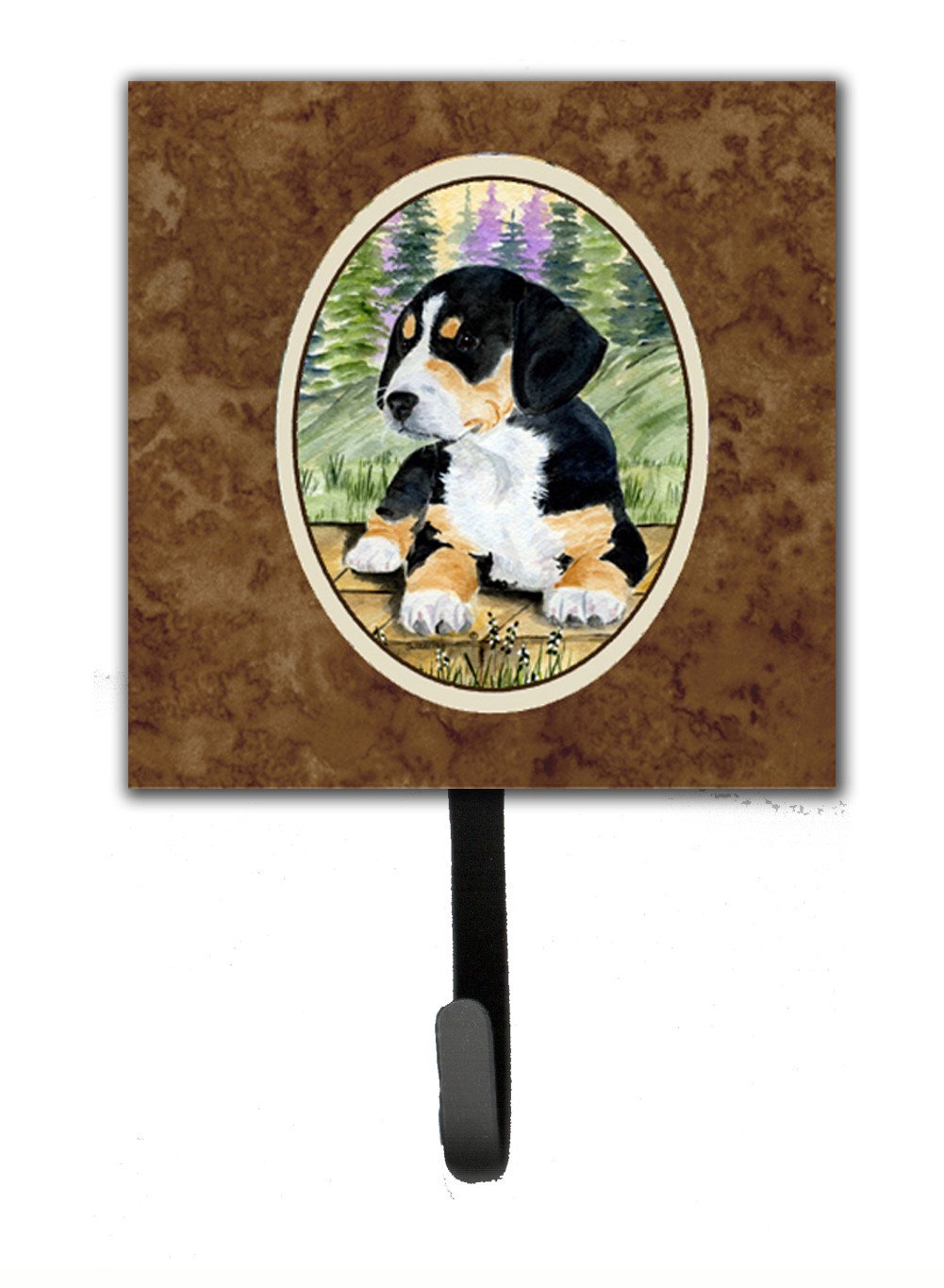 Entlebucher Mountain Dog Leash Holder or Key Hook by Caroline's Treasures