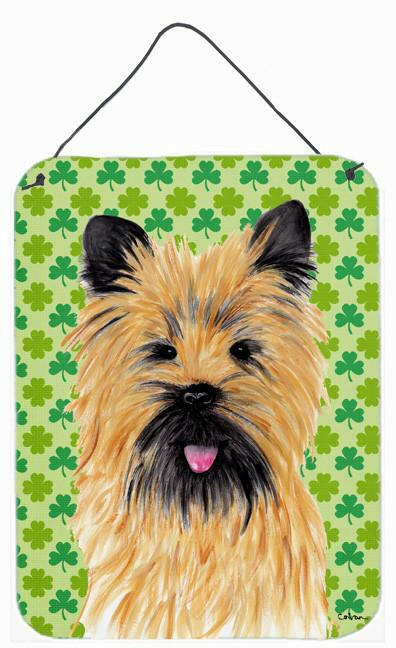 Cairn Terrier St. Patrick's Day Shamrock Portrait Wall or Door Hanging Prints by Caroline's Treasures