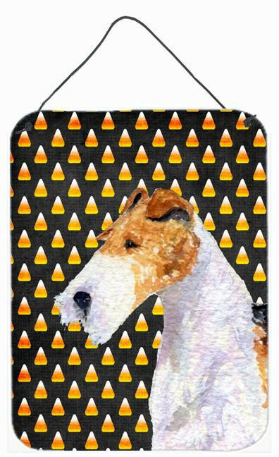 Fox Terrier Candy Corn Halloween Portrait Wall or Door Hanging Prints by Caroline's Treasures