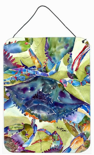 Crab All Over Aluminium Metal Wall or Door Hanging Prints by Caroline&#39;s Treasures