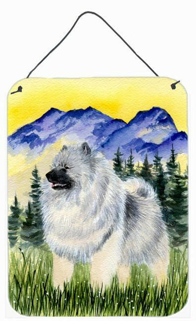 Keeshond Aluminium Metal Wall or Door Hanging Prints by Caroline&#39;s Treasures