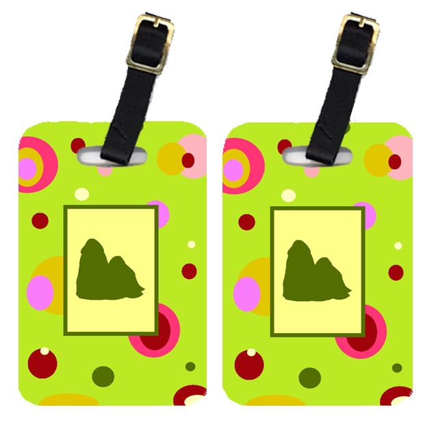 Pair of 2 Shih Tzu Luggage Tags by Caroline's Treasures