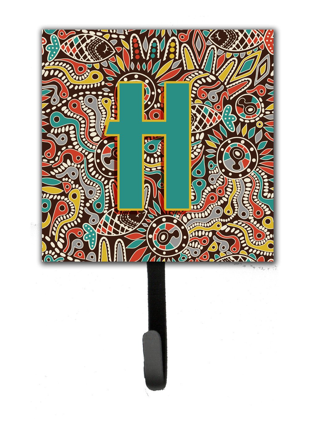 Letter H Retro Tribal Alphabet Initial Leash or Key Holder CJ2013-HSH4 by Caroline&#39;s Treasures