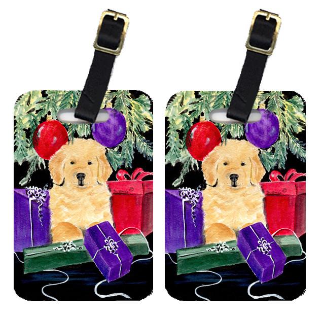 Pair of 2 Golden Retriever Luggage Tags by Caroline&#39;s Treasures