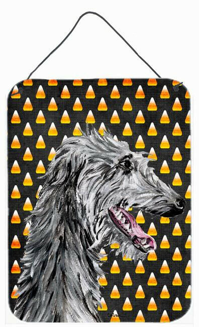 Scottish Deerhound Candy Corn Halloween Wall or Door Hanging Prints SC9669DS1216 by Caroline's Treasures