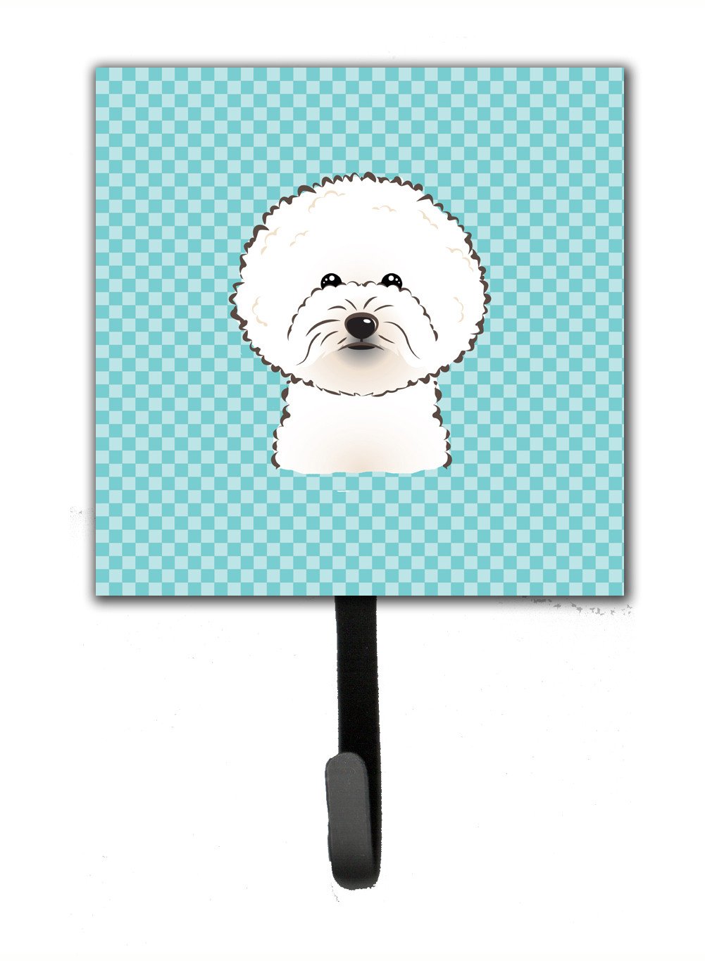 Checkerboard Blue Bichon Frise Leash or Key Holder BB1155SH4 by Caroline's Treasures