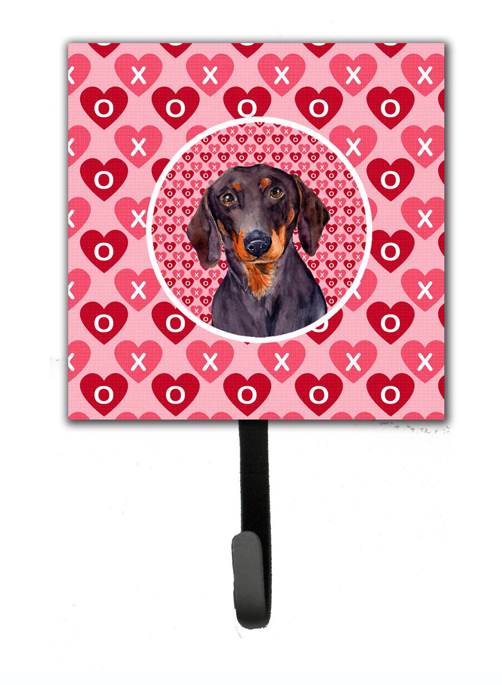 Dachshund Valentine's Love and Hearts Leash or Key Holder by Caroline's Treasures