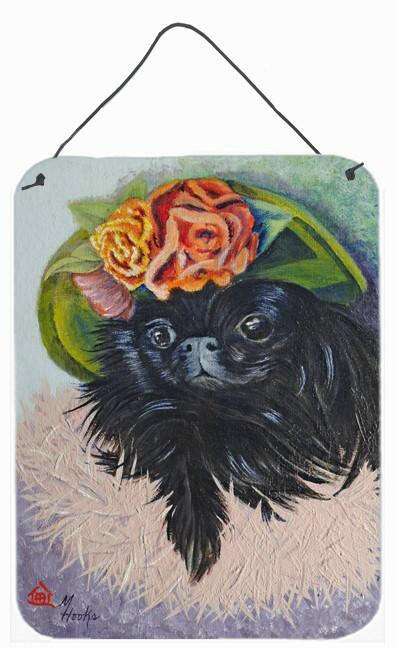 Black Pekingese Wall or Door Hanging Prints MH1038DS1216 by Caroline's Treasures