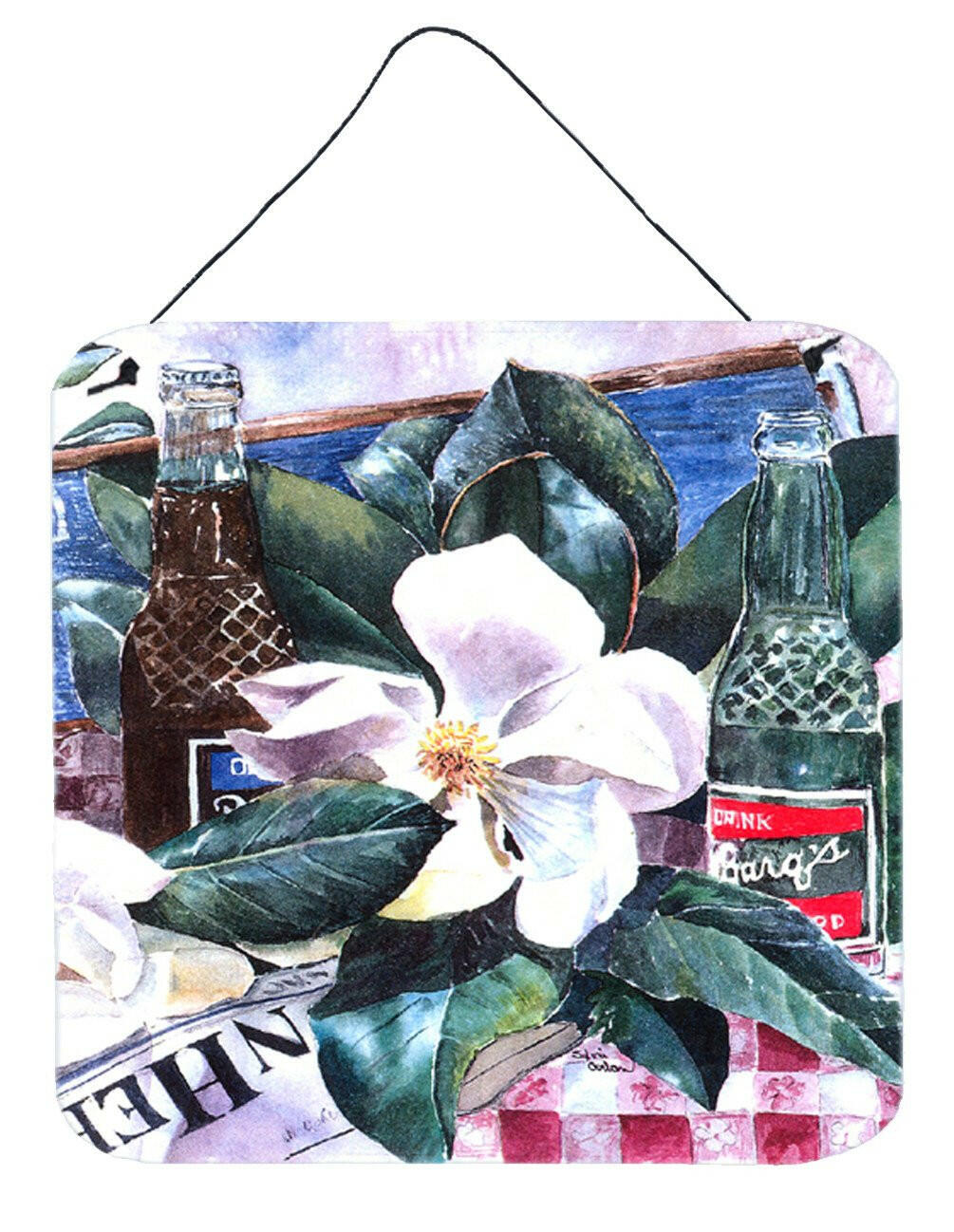 Barq's and Magnolia Aluminium Metal Wall or Door Hanging Prints by Caroline's Treasures