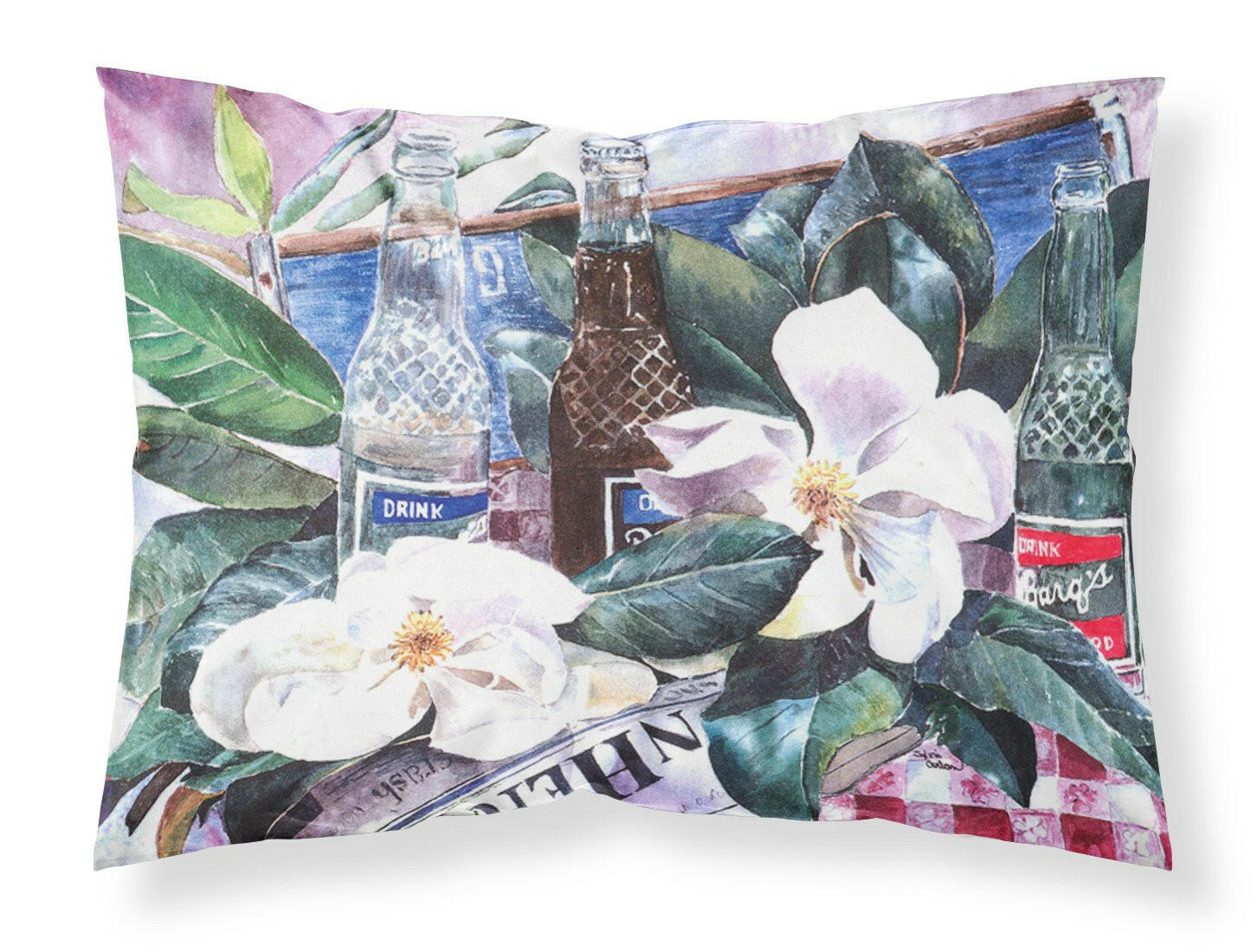 Barq's and Magnolia Moisture wicking Fabric standard pillowcase by Caroline's Treasures