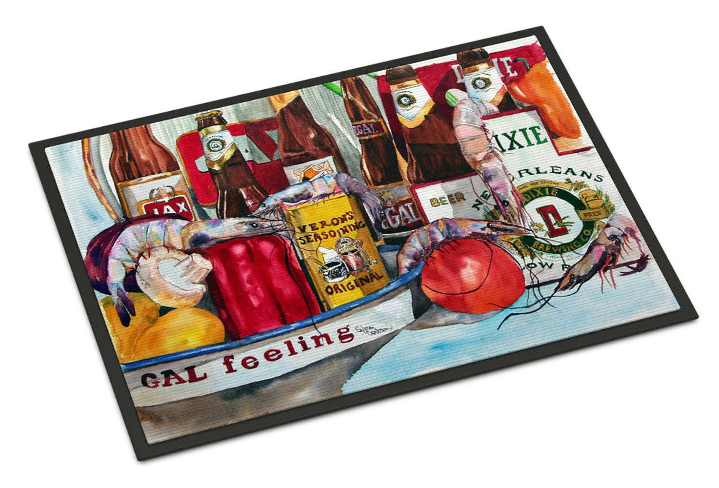 Veron's and New Orleans Beers Indoor or Outdoor Mat 18x27 Doormat - the-store.com