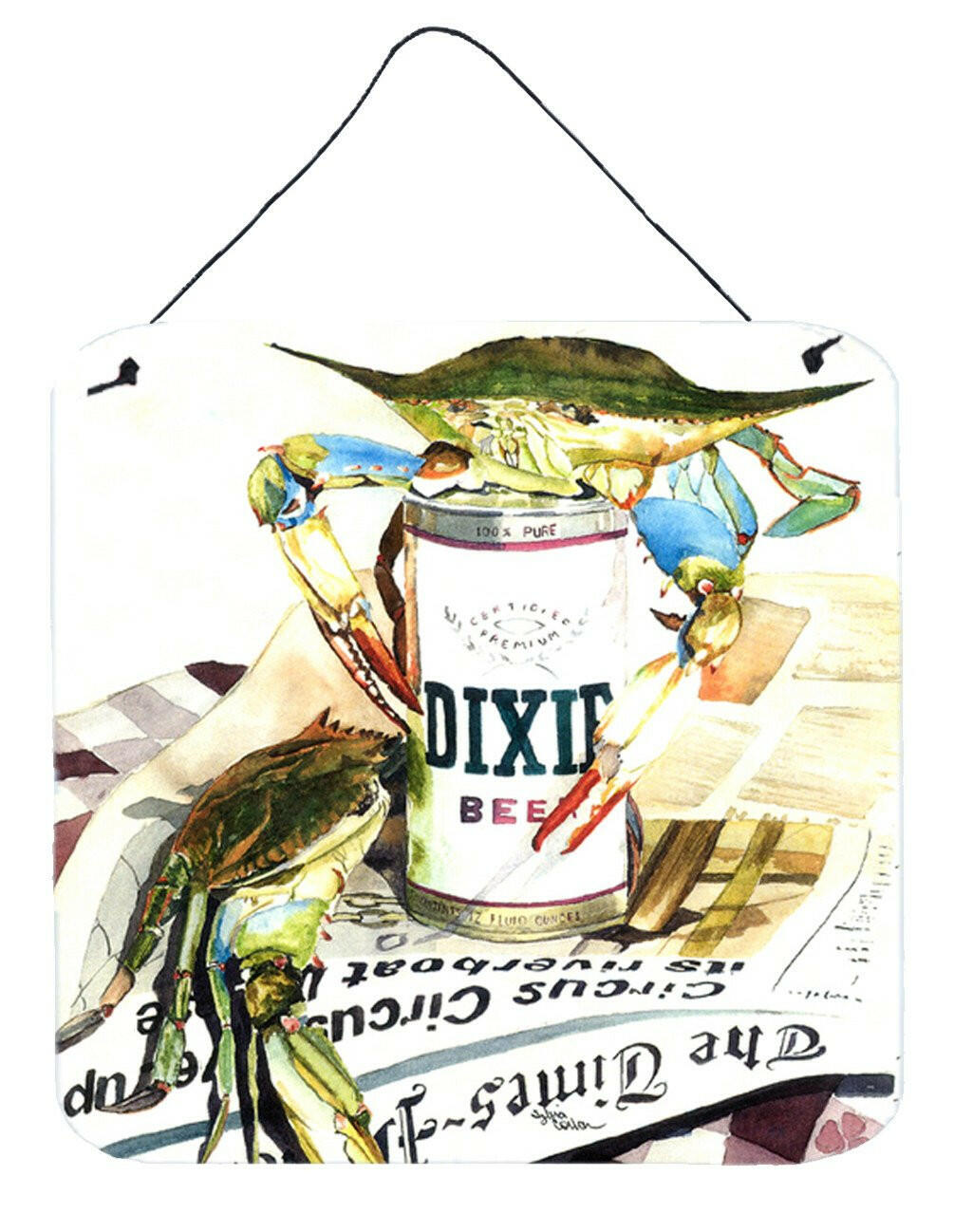 Dixie Beer Aluminium Metal Wall or Door Hanging Prints by Caroline&#39;s Treasures