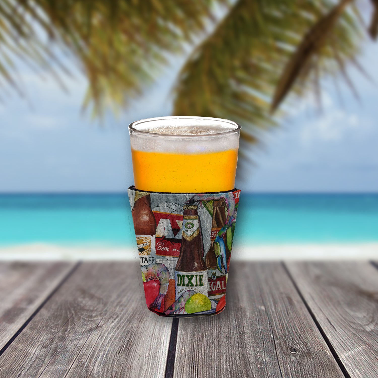 New Orleans Beers and Spices Red Cup Beverage Insulator Hugger 1017  the-store.com.