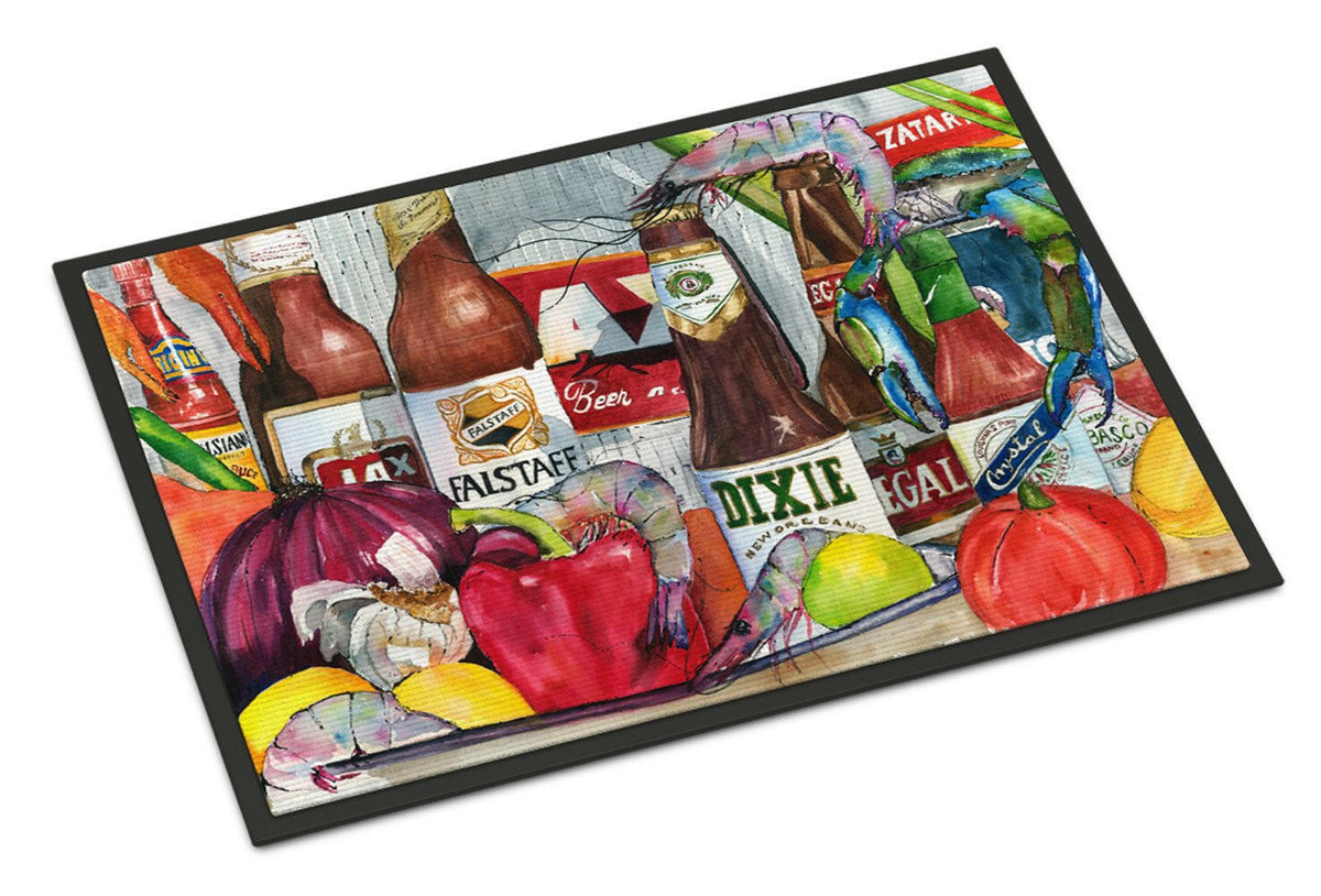 New Orleans Beers and Spices Indoor or Outdoor Mat 24x36 Doormat - the-store.com