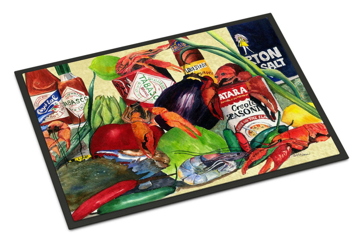 Spices and Crawfish Indoor or Outdoor Mat 24x36 Doormat - the-store.com