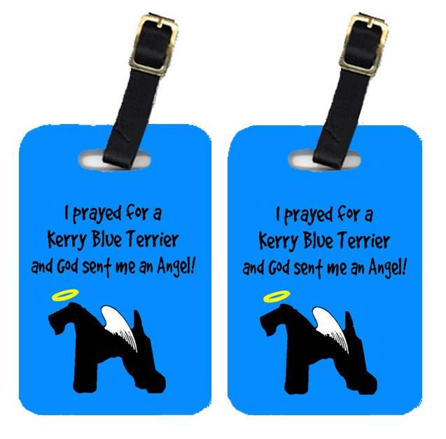 Pair of 2 Kerry Blue Terrier Luggage Tags by Caroline&#39;s Treasures