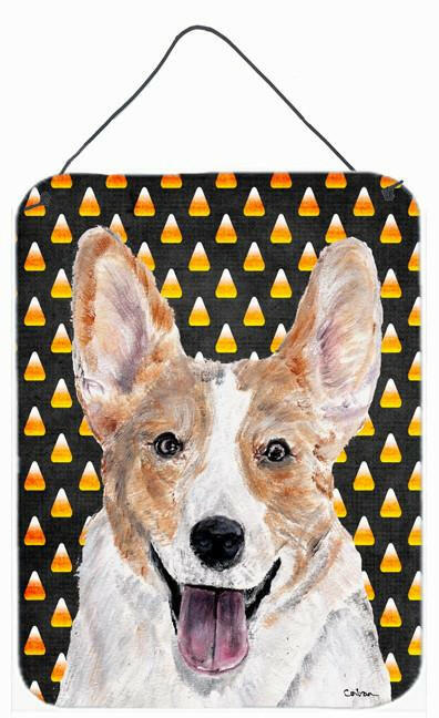 Cardigan Corgi Candy Corn Halloween Wall or Door Hanging Prints SC9648DS1216 by Caroline's Treasures