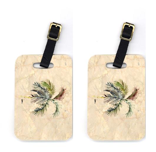 Pair of Palm Tree Luggage Tags by Caroline&#39;s Treasures