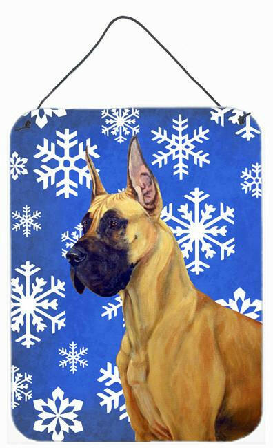 Great Dane Winter Snowflakes Holiday Wall or Door Hanging Prints by Caroline's Treasures