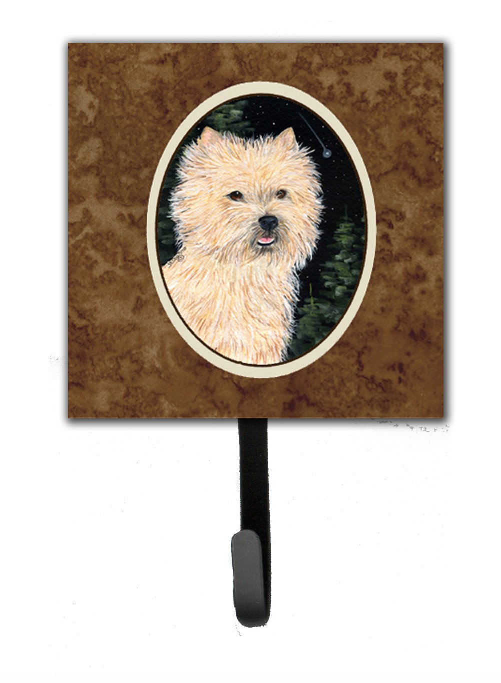 Starry Night Cairn Terrier Leash Holder or Key Hook by Caroline's Treasures