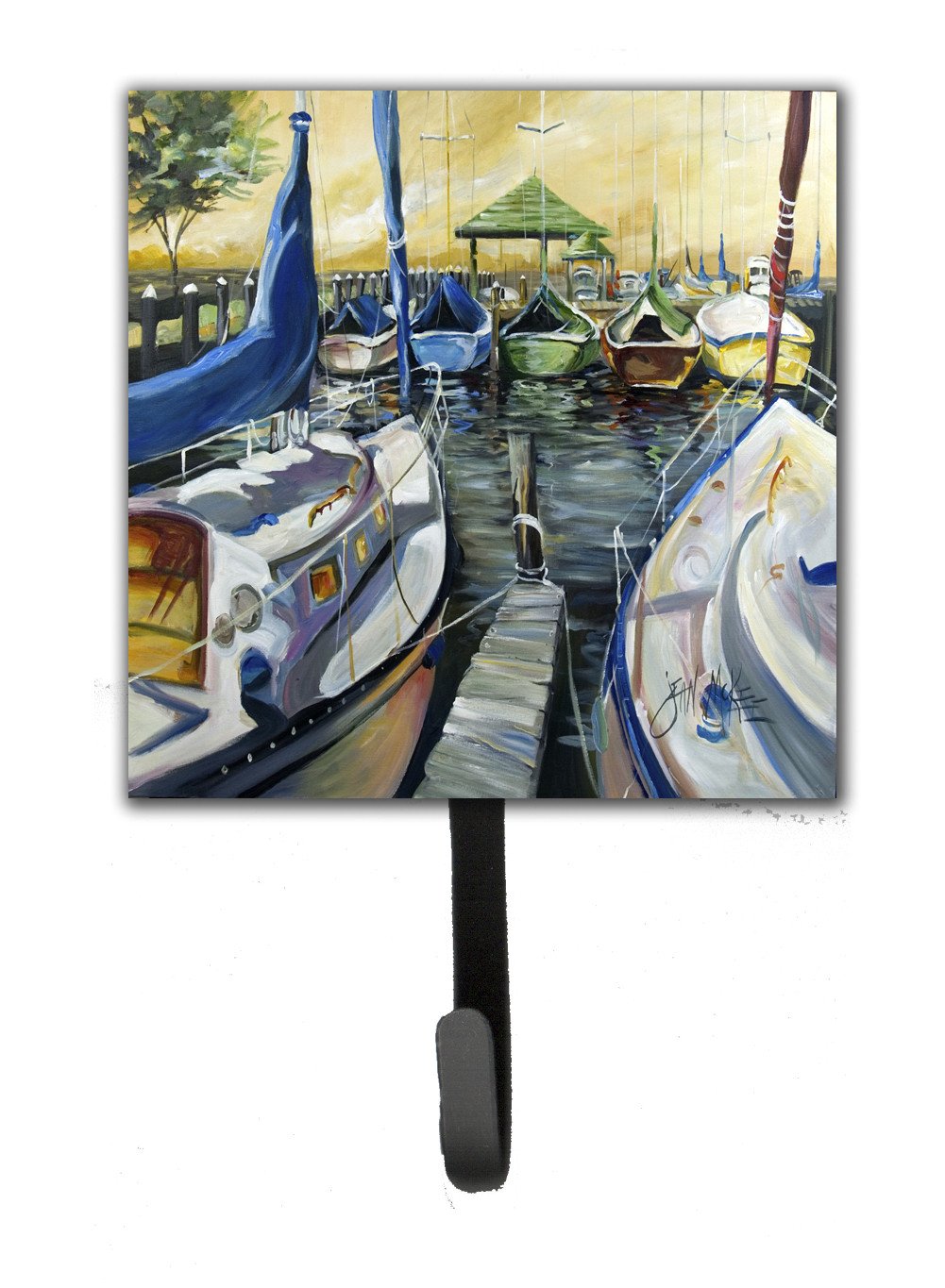 Seven Boats Sailboats Leash or Key Holder JMK1231SH4 by Caroline&#39;s Treasures