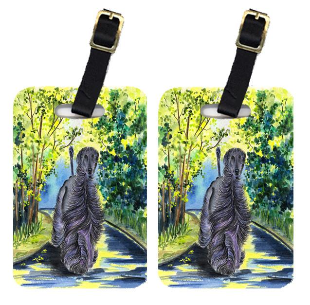 Pair of 2 Afghan Hound Luggage Tags by Caroline&#39;s Treasures