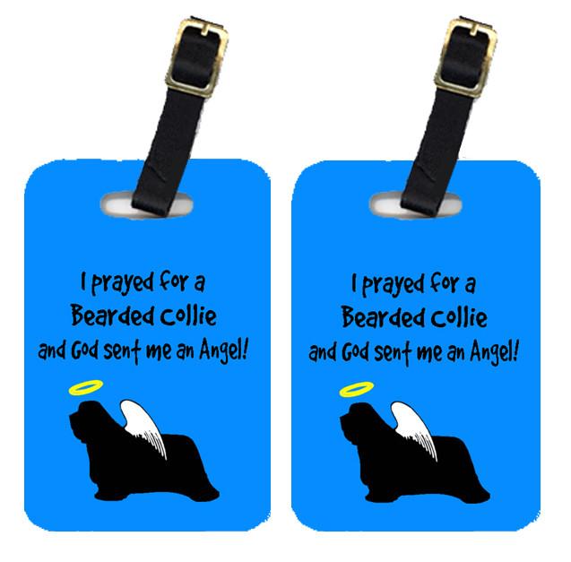 Pair of 2 Bearded Collie Luggage Tags by Caroline&#39;s Treasures