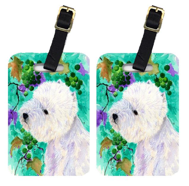 Pair of 2 Westie Luggage Tags by Caroline&#39;s Treasures