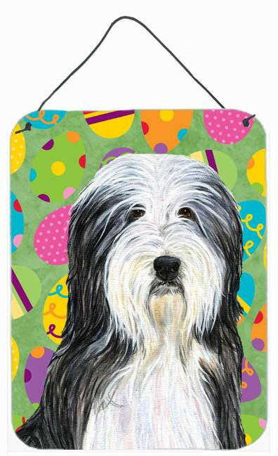 Bearded Collie Easter Eggtravaganza Aluminium Metal Wall or Door Hanging Prints by Caroline's Treasures